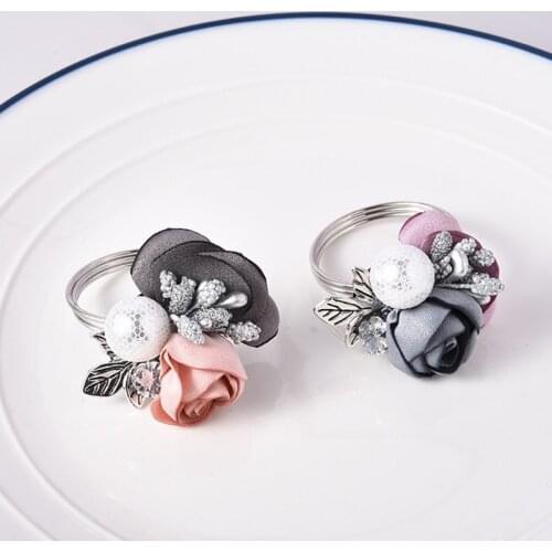 50pc Simple European Napkin Buckle Hotel Wedding Flower Napkin Ring Table Decoration Decoration Tableware