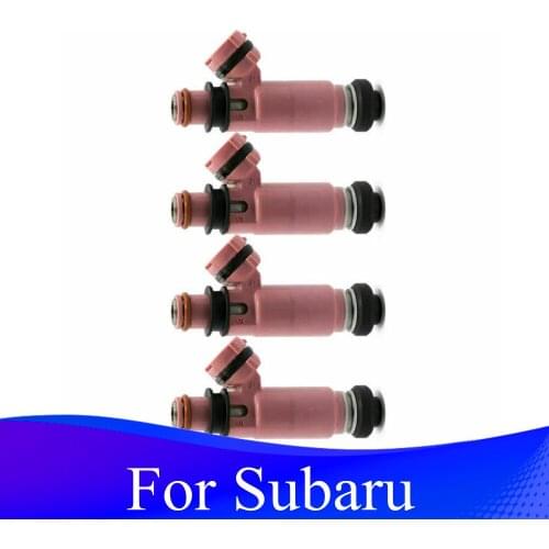 Areyourshop 1955003910 New Pink 565cc Fuel Injectors For Subaru STI WRX Forester 16611-AA370 195500-3910 16611AA370 Car Parts