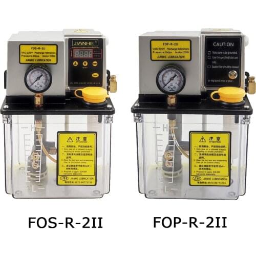 JIANHE FOP No controller Automatic Lubrication Pump PLC 220V 3Liter for mill,punch,grinder,drill,CNC machine tool