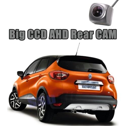 Car Big CCD Rear Camera For Renault Captur 2013~2019 Reversing Super Night View AHD 720 1080 WaterPoof Back CAM