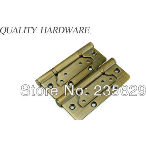 Free Shipping, Antique Brass Finished Hinges for timber door,Metal Door, Stainless Steel material, 5*3*3, Stainless Steel screw
