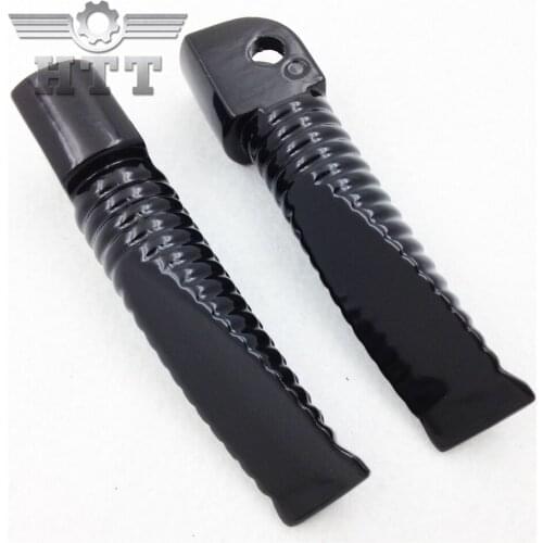 Aftermarket free shipping motorcycle parts front Foot pegs for Yamaha YZF 600R R6 R6S R1 FZ6 FZ Fazer XJR FJR 1300 black