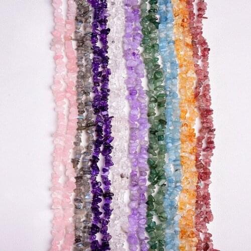 Natural Stone Beads 5-8Mm Irregular Beads Gravel Crystal For Jewelry Making Diy Necklace Bracelet Colorful Chip Quartz Accessory