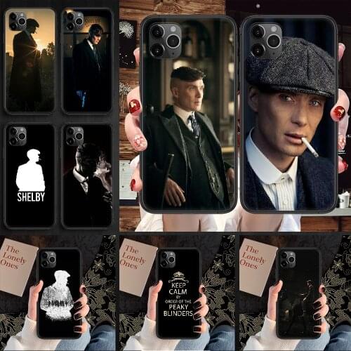 Peaky Blinders Phone Case Cover Hull For iphone 5 5s se 2 6 6s 7 8 12 mini plus X XS XR 11 PRO MAX black art back silicone funda