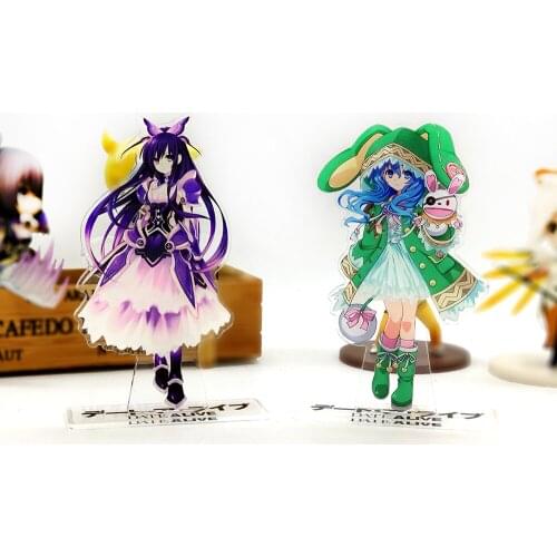 Love Thank You Date A Live Yatogami Tohka Hermit Yoshino acrylic stand figure model double-side plate holder cake topper anime