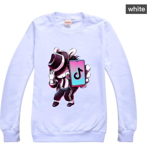 TIK TOK Autumn New Children Tops Cartoon Print Kids Hoodie Sweatshirt Baby Boys Girls Clothes Toddler Kids Streetwear