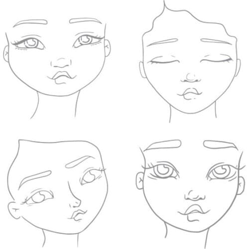 Girl stamp Clear Stamp for Scrapbooking Transparent Silicone Rubber DIY Photo Album Decor 801