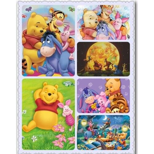 Disney full diamond embroidery 5D DIY diamond painting cartoon Winnie the Pooh cross stitch animal mosaic rhinestone Christmas g