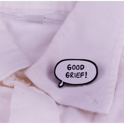 Good Grief Enamel Pin Tombstone v2 For Lapel Scarf Jacket Bags Badge