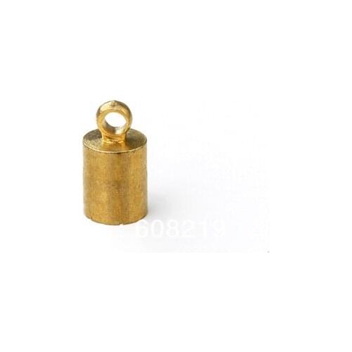 Jewelry finding Metal End caps for laether cord chain end 5.5*10mm