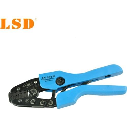 Ratchet crimping tools for insulated cord end terminals twin wires 2*0.5-6mm2,cable crimping plier crimper AN-26TW hand tools