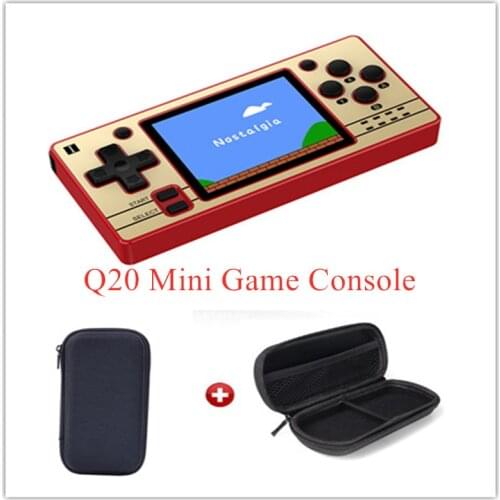 2.4 Inch Q20 Mini Handheld Game Console With 32G MAME PS MD GB FC Video Retro Game player Pocket Gaming Consoles Box With Bag