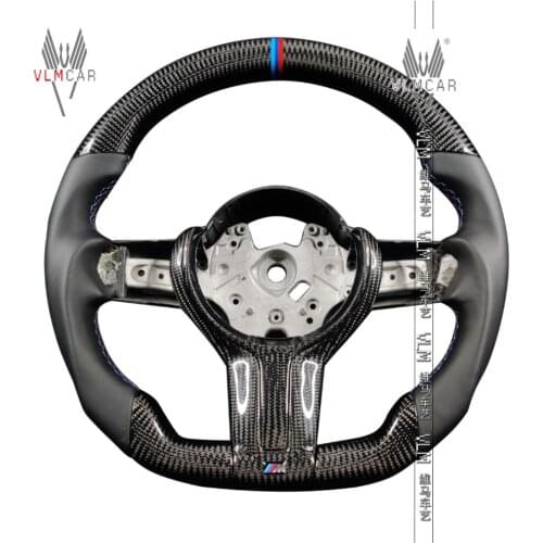 Customized carbon fiber steering wheel for M Series F10 F30 F32 M4 F80 F82 F10 M5 F06 F12 3 4 5 6 series