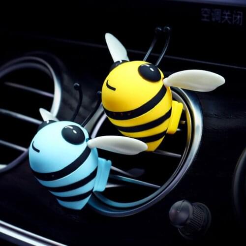 Honey Bee Car Air Conditioning Outlet Fragrance Cartoon Decoration Car Interior Fragrance Shake Small Animal Model Solid Perfume