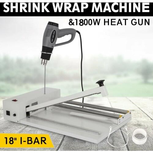 Multipurpose 18inch I-Bar Shrink Wrap Machine Heat Sealer Heat Gun Food Soap Instant Seal Sturdy iron construction