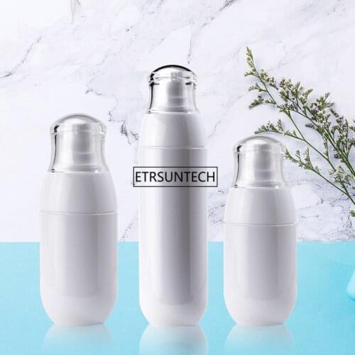 100pcs 30/50/100ml Refillable Spray Bottle White Perfume Lotion Bottles Travel Cosmetic Liquid Press Pump Spray Bottles F3583