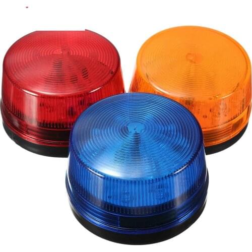 NEW High Quality Waterproof 12V 120mA Safely Security Alarm Strobe Signal Safety Warning Blue Red Orange Flashing LED Light