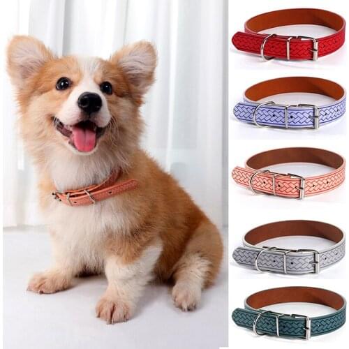 Pet Collar Candy Color Pet Supplies Safety Buckle Neck Strap Cute Stripe Dog Collar Neck Ring Universal Puppy Kitten Pet Collars