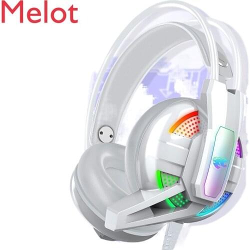 Luxury Modern Headset Head-Mounted Computer Game Notebook Phone Universal with Microphone Extra Bass Headphones