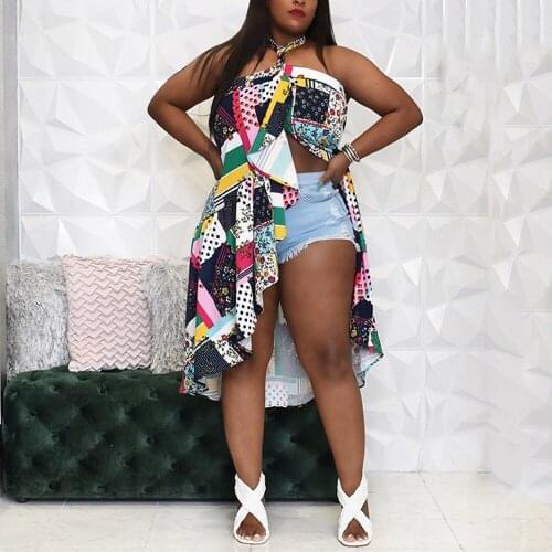 Sexy Halter Backless Female Dress Sleeveless Ruffles Asymmetric Mid Calf Fashion Evening Night Club Wear Vestidos Mujer Dresses