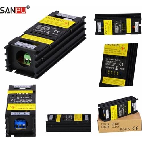SMPS 60w 12v transformer 5A 220V 230V AC-DCV Switching Power Supply Driver for LEDs Aluminum Black Full Container Load Wholesale