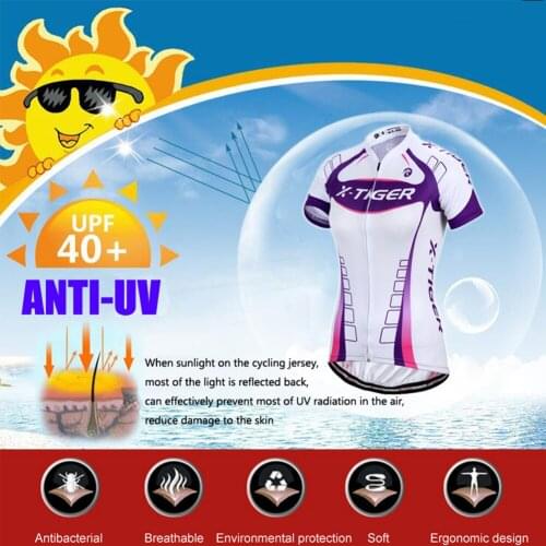 Womens Cycling Jersey and Shorts Comfortable Quick Drying Biking Suits Breathable Short Sleeve Top and Shorts for Summer