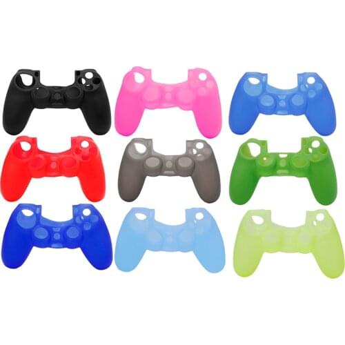 1Pc Soft Silicone Protection Case Skin Cover for sony ps4 Controller Grip Handle N27 20 Dropship