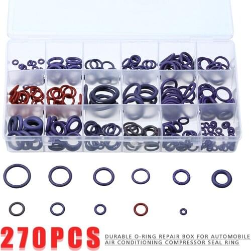 270Pcs Rubber O Ring Washer Seals Watertightness Assortment For Car Gasket Tools Accessories