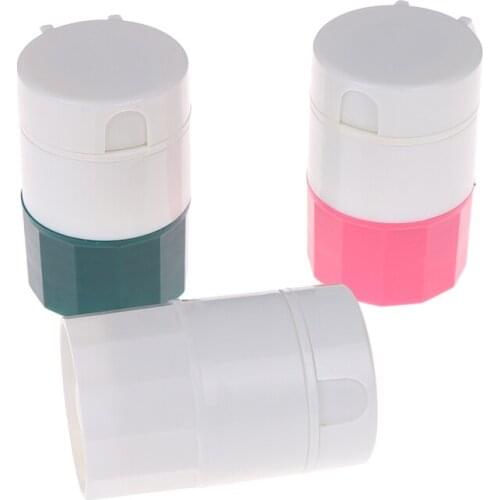 4 In 1 Portable 4 Layer Powder Tablet Grinder Powder Pill Cutter Medicine Splitter Box Storage Crusher