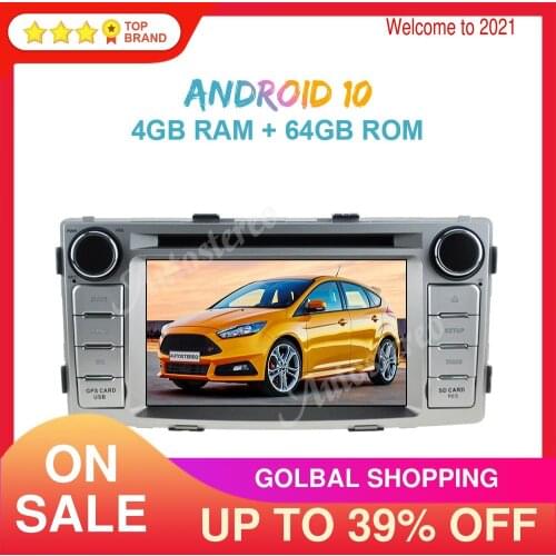 Android 10 4GB+64GB Px6 Car GPS Navigation For Toyota Hilux Fortuner 2012-2014 Multimedia Player Radio Recorder Head Unit DSP