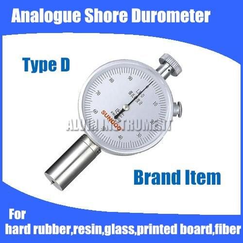 Free shipping Analogue Shore Hardness Tester Meter Rubber shore Durometer Type D For hard rubber