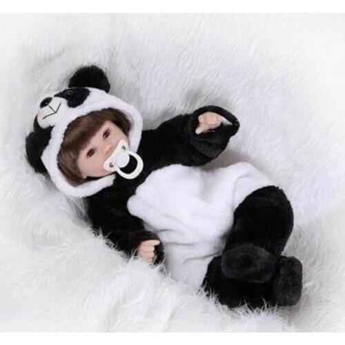 For 16-18" Reborn Baby Handmade Panda Animal Pajamas Reborn Baby Clothes Lovely Gift Not Included Doll