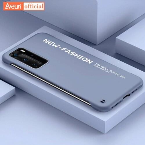 For Honor View 20 30 Pro Plus 20S 30S Frameless PC Hard Phone Case For Huawei P20 P30 Lite P40 P50 Pro Luxury Matte Cover Case