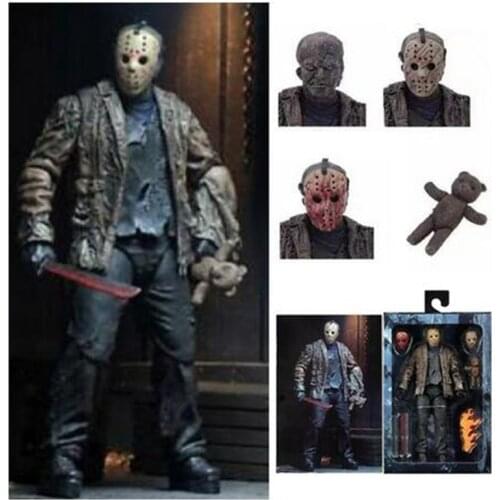 18cm NECA 2019 New Freddy Jason FVJ Ultimate Jason Voorhees Action Figure Toy Horror Model Gift