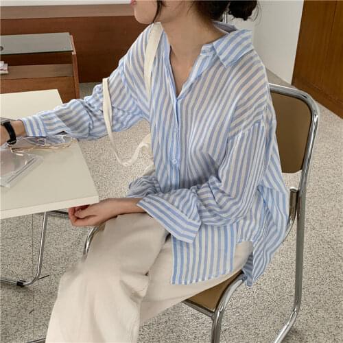 Fuyubetter Women's Striped Shirts