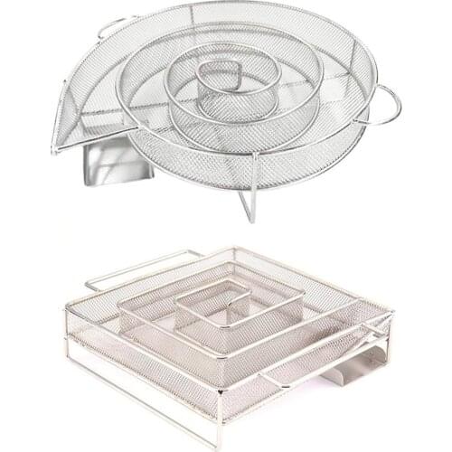 Cold Smoke Generator For BBQ Grill Wood Chip Smoking Box Wood Dust Hot And Cold Smoking Salmon Meat Cooking Stainless Bbq Tools