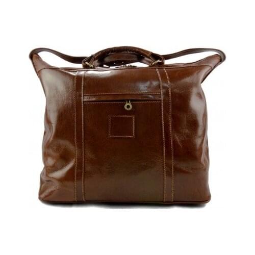 Leather duffle bag XXXL weekender brown mens ladies travel duffel gym bag luggage