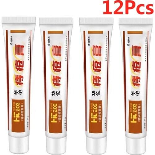 10Pcs/Lot Huatuo Hemorrhoids Ointment Chinese Cream Medical Herbal Cream Internal Piles External Anal Fissure Dropship