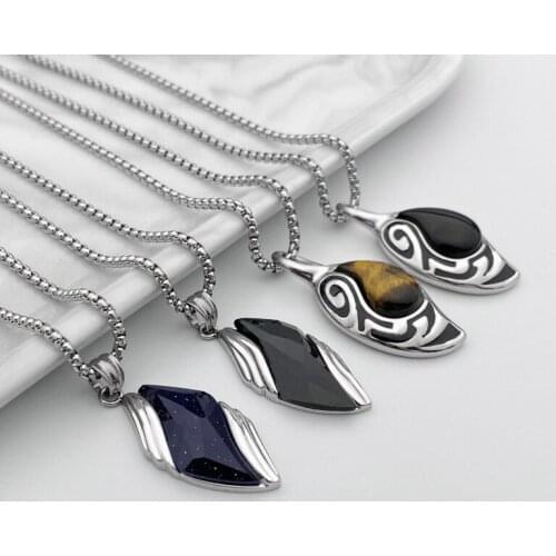 Fashion new titanium steel pendant men and women stainless steel pendant clothing accessories hot sale