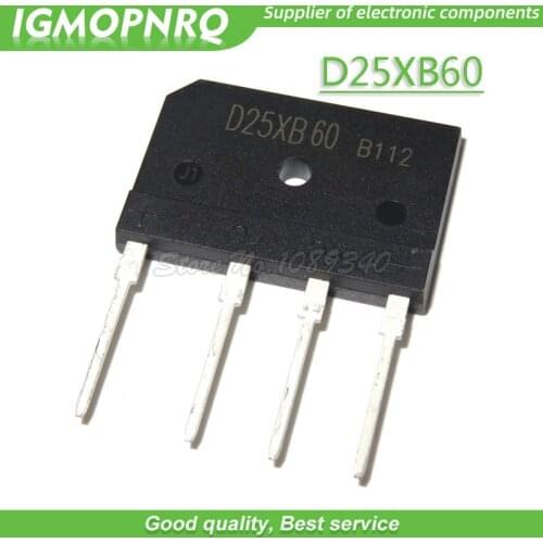 50pcs D25XB60 25XB60 ZIP 600V 25A Bridge Rectifiers VRM=600 IFSM=350 new original