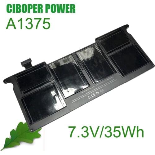 Original Quality Battery 7.3V 35WH A1375 for Air 11" inch A1375 A1370 (Late 2010 Version Only) MC505LL/A MC506LL/A MC507LL/A