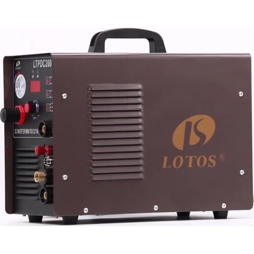 Lotos LTPDC2000D 110/220V Plasma Cutter with 200A tig/stick Welder machine multi function welder inverter