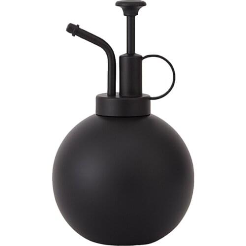 Watering Can Waterig Pot Spray Bottle Gardening Plant Home Vintage Alloy Nozzle Stainless Steel Black With 1.2L Capacity Kettles