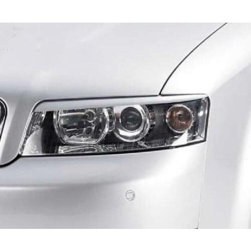 Unpainted FRP Headlight Eyelids Eyebrows for 2002-2005 Audi A4 S4 B6