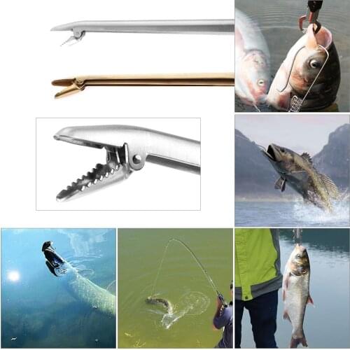 Fishing Hook Remover Clamp Clip Stainless Steel Unhooking Fishing Hook Remover Device Fish Catch Remover Plier Fishing 28.5cm