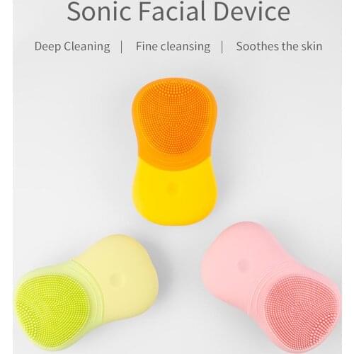 Electric Face Endurance IPX5 Waterproof Noise Reduction Deep Cleansing Brush Massager Ultrasonic Skin Scrubber Instrument