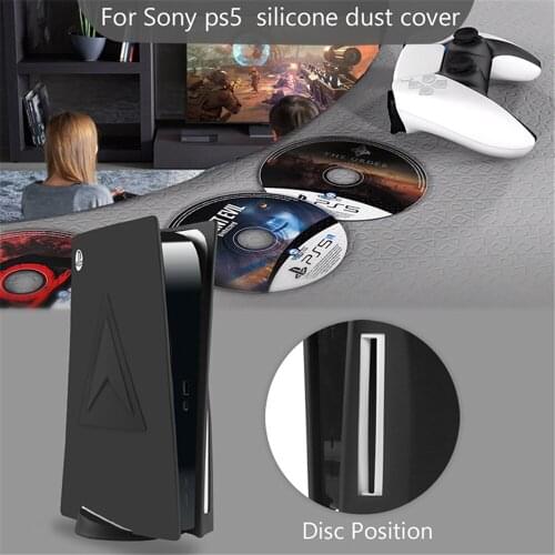 Premium Silicone Case Durable Dust Cover Protective Sleeve Protector for Sony PS5 Game Host