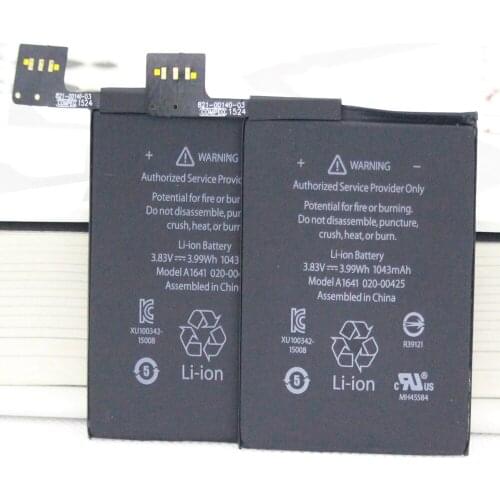 2pcs/lot 1043mAh 3.99Wh A1641 Battery Replacement Li-Polymer Battery For Ipod touch 6th Generation 6 6g Batteries