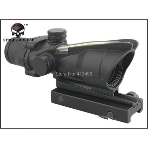 Tactical Hunting Shooting Acog 4x32 Riflescope (green Optical Fiber) with Markings M7184