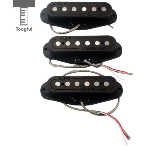 Tooyful Hand Wound Wood Pickups Alnico 5 48/50/52 for Stratocaster Strat ST SG eiphone Box Electric Guitar